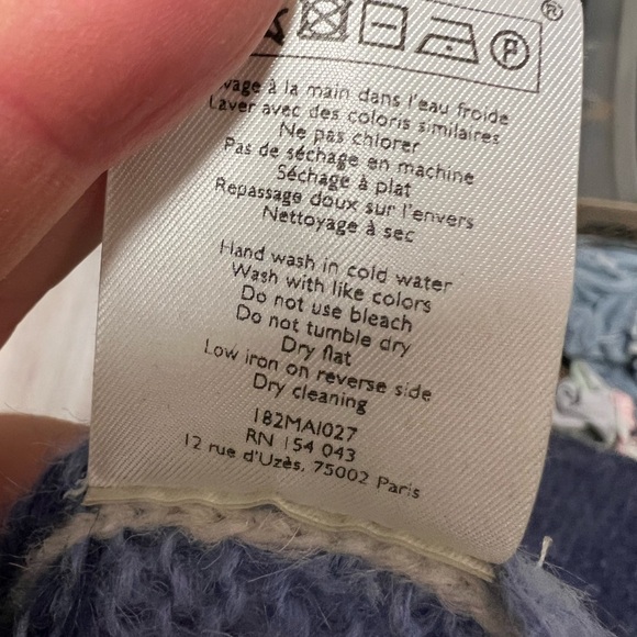 Sezane Winnie Jumper (Blue/Pink/White) - Picture 9 of 9